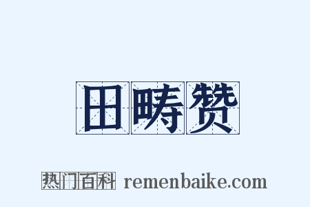 田畴赞是什么意思的图片